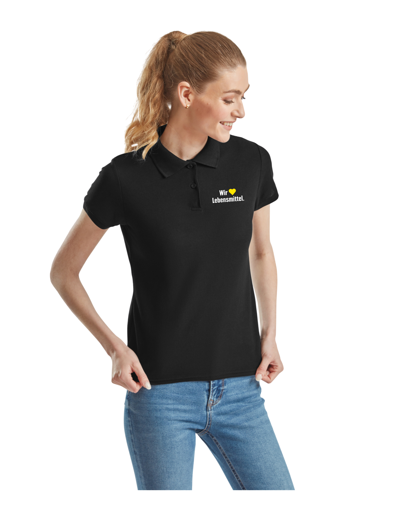 Damen-Poloshirt, Arm kurz